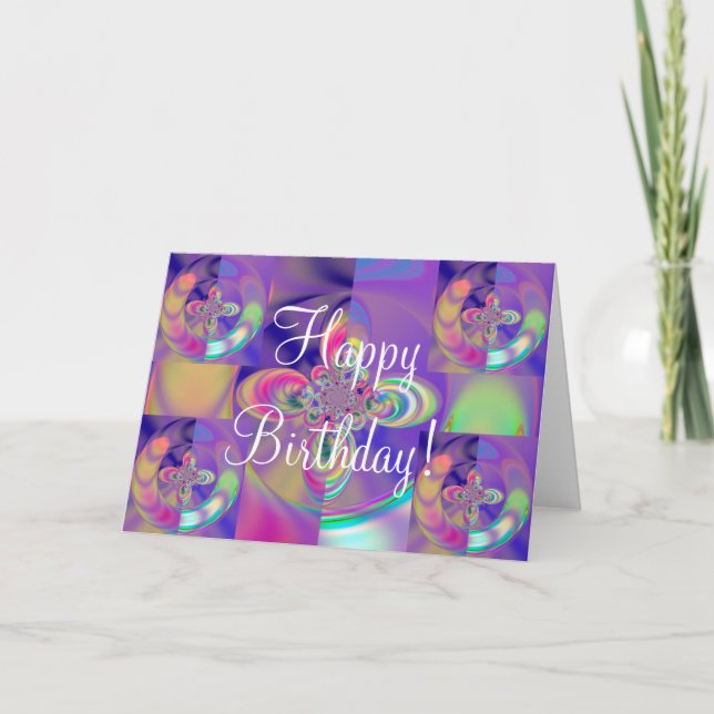Colorful Happy Birthday! Card (Front)
