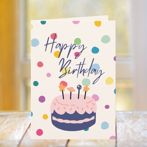 Colorful Happy Birthday Card