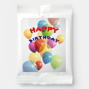 Colorful Happy Birthday Cocoa Drink Mix by FantasyCandy at Zazzle