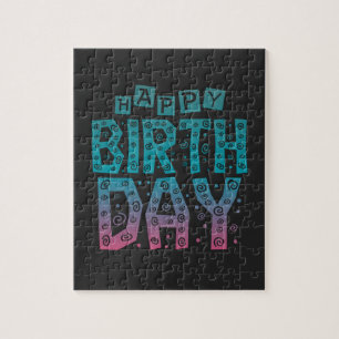 colorful happy birthday for all jigsaw puzzle