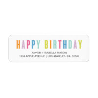 Colorful Happy Birthday