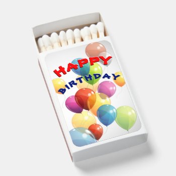 Colorful Happy Birthday Matchboxes by FantasyCandy at Zazzle
