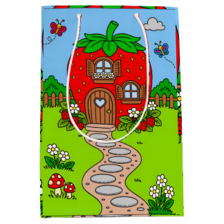 Colorful happy birthday medium gift bag