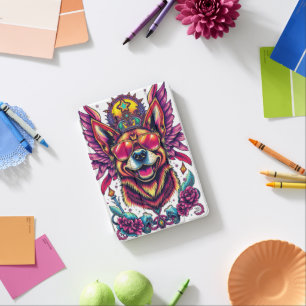 Colorful Happy Dog Portrait iPad Mini Cover