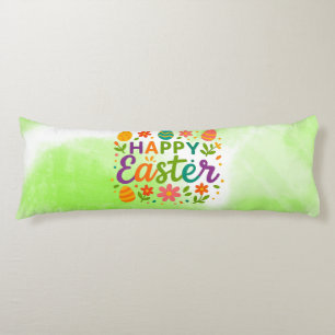 Colorful Happy Easter Body Pillow