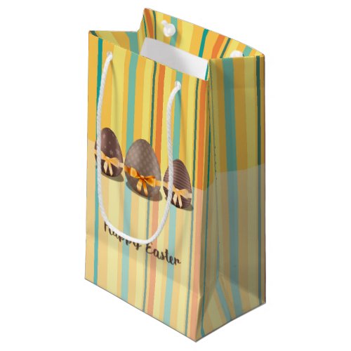Colorful Happy Easter Choco Easter Eggs Small Gift Bag