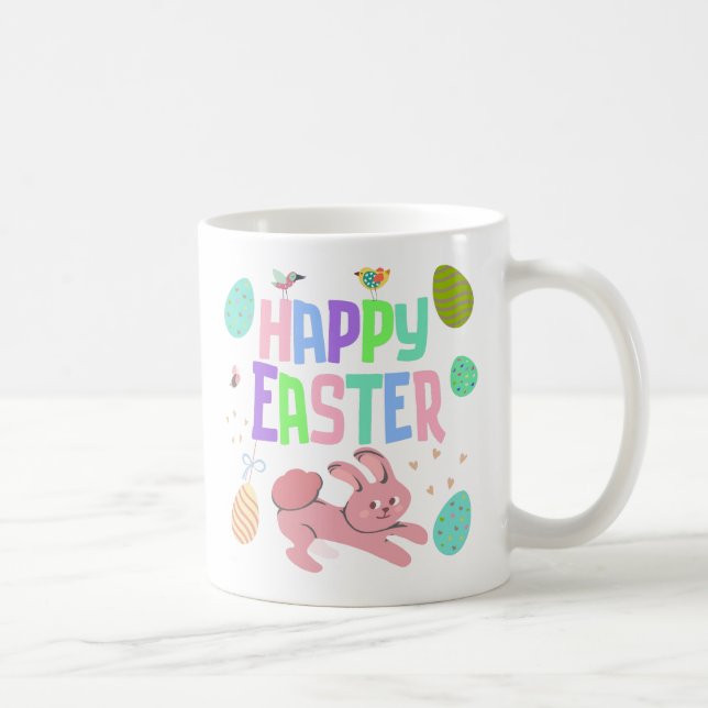 Colorful Happy Easter Coffee Mug (Right)