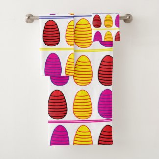 Colorful Happy Easter Eggs Pattern  