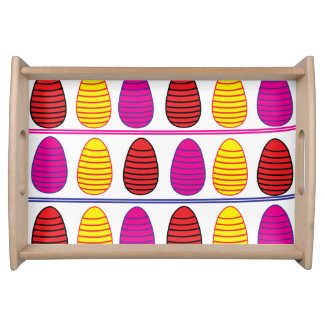 Colorful Happy Easter Eggs Pattern 