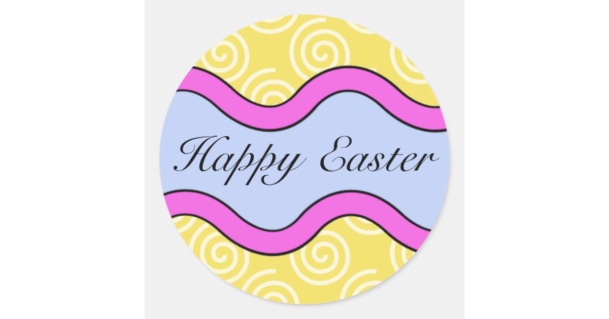Colorful Happy Easter Stickers Zazzle