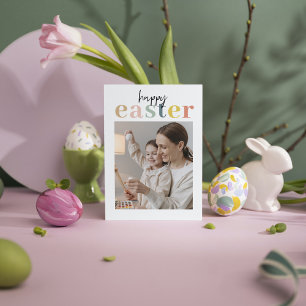 Colorful Happy Easter With Photo