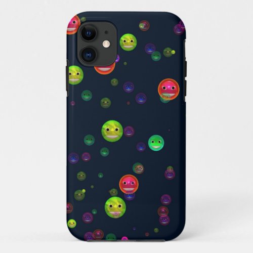 Colorful Happy Faces Fun iPhone 5 Case