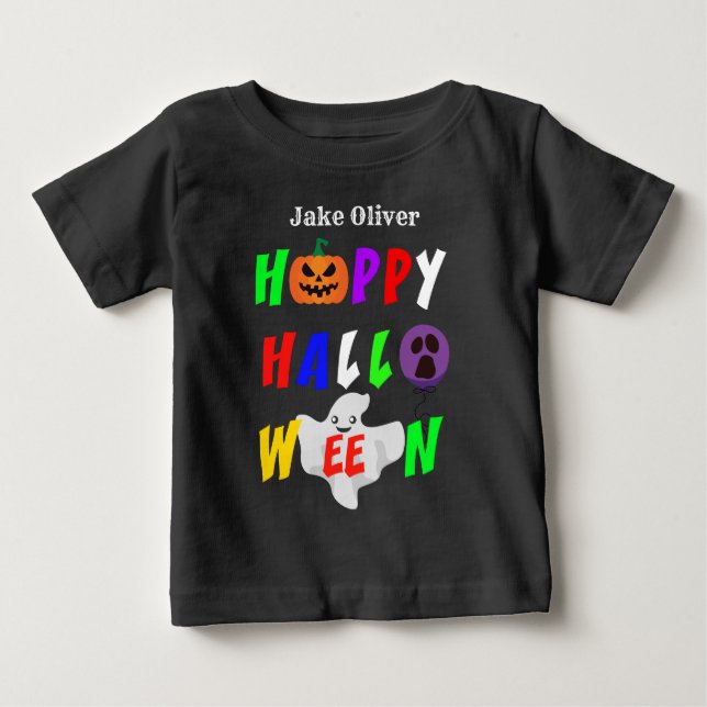 Colorful Happy Halloween Baby T-Shirt (Front)