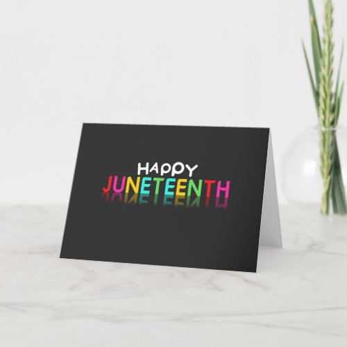 Colorful Happy Juneteenth Card