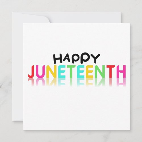 Colorful Happy Juneteenth Invitation