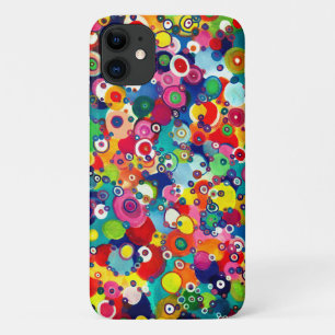 Colorful Happy Little Circles Original Artwork iPhone 11 Case