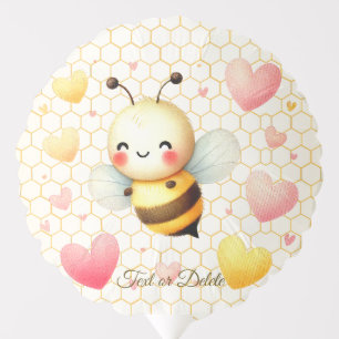 Colorful Happy Little Honey Bee Baby Shower Cute Balloon