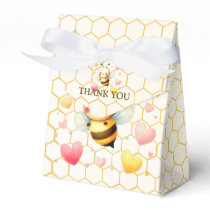 Colorful Happy Little Honey Bee Baby Shower Cute Favor Boxes