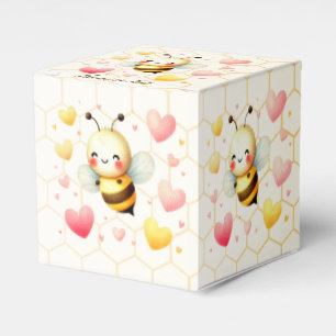 Colorful Happy Little Honey Bee Baby Shower Cute Favor Boxes