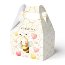 Colorful Happy Little Honey Bee Baby Shower Cute Favor Boxes
