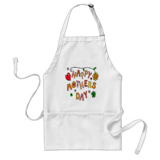 Colorful Happy Mothers Day Adult Apron