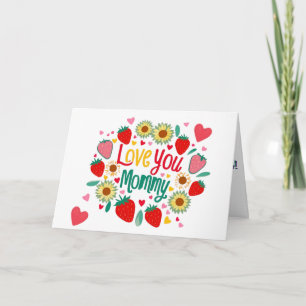 Colorful Happy Mother's Day Greeting Card