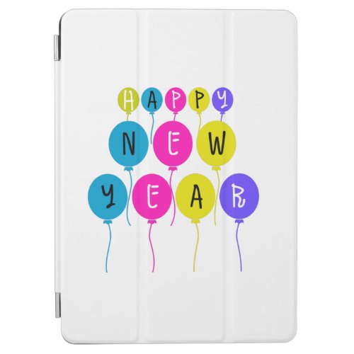Colorful Happy New Year Balloons iPad Air Cover