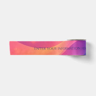 Colorful Happy New Year Greeting ,Glow and Bold Satin Ribbon