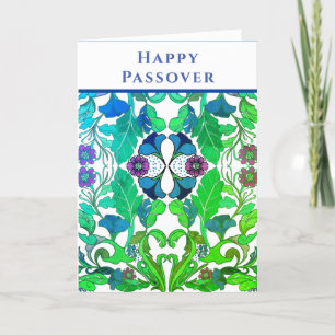 Colorful Happy Passover Star of David Holiday Card