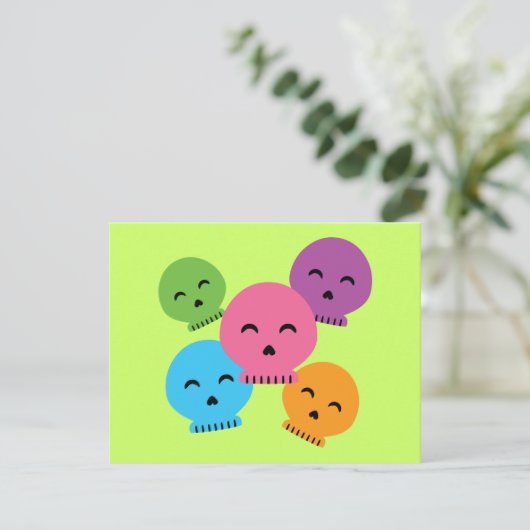 Colorful Happy Skulls (Standing Front)