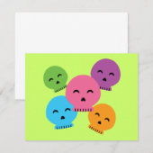 Colorful Happy Skulls (Front/Back)