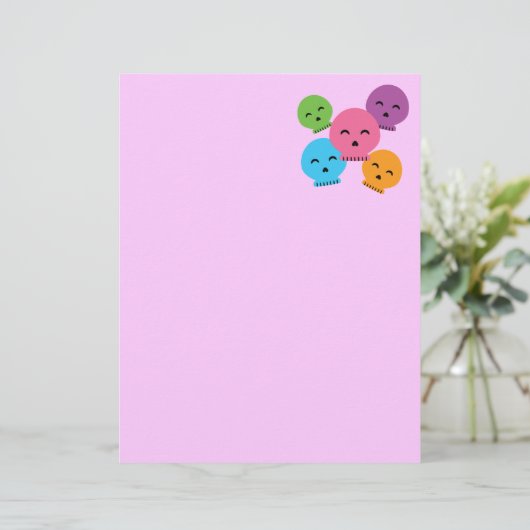 Colorful Happy Skulls (Standing Front)