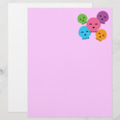 Colorful Happy Skulls (Front/Back)