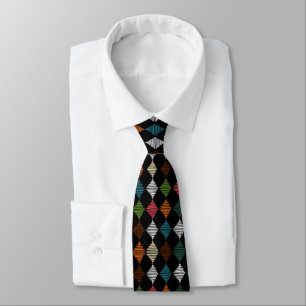 Colorful Harlequin Diamond Neck Tie