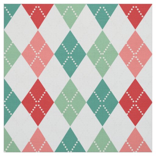 Colorful Harlequin Geometric Pattern 2 Fabric