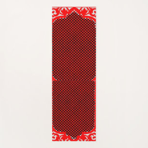 Colorful Harmony: Yoga Mat Art Design"