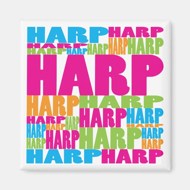 Colorful Harp Magnet (Front)