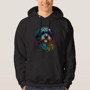 Colorful Havanese Face Painting  Animals Dog Hoodie