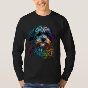 Colorful Havanese Face Painting  Animals Dog T-Shirt