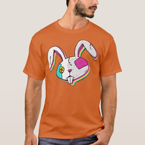 Colorful Head Bunny T_Shirt