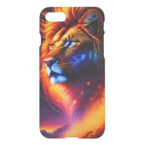 Colorful Head Lion Art iPhone SE87 Case