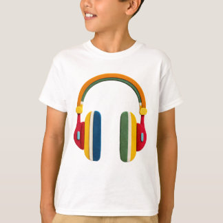 Colorful Headphones – Fun Music Design for Kids T-Shirt