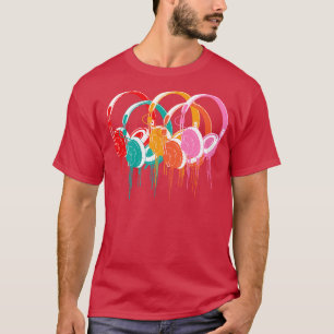 Colorful headphones  T-Shirt