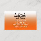 Colorful Healthy Life Professional Occupation Business Card (Back)
