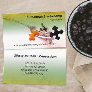 Colorful Healthy Life Professional Occupation Business Card