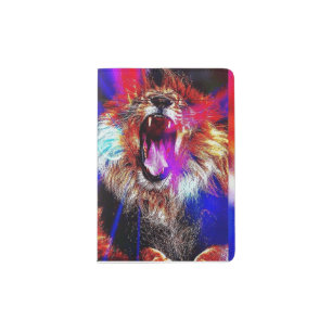 Colorful Hear Me Roar Passport Book Holder