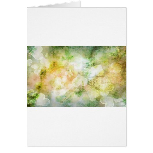 Colorful Heart Background Cards (Front)