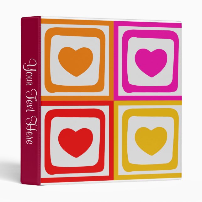 Colorful Heart  Binder (Front/Spine)