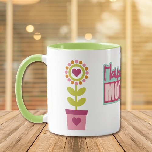 Colorful Heart Flower Mothers Day Mug