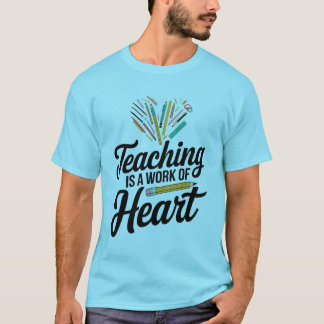 Colorful Heart of School Supplies T-Shirt